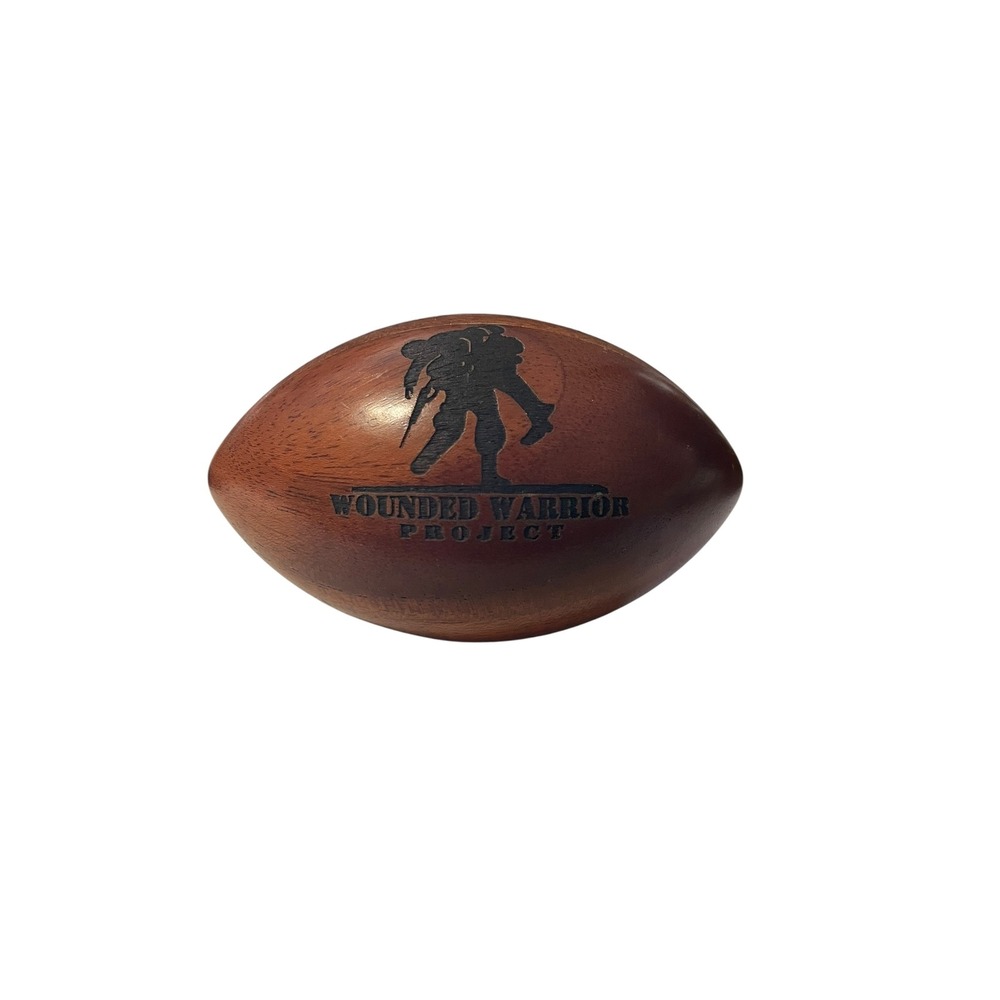 Wounded Warrior‎ Project Wood Football In Honor Of Our Wounded Warriors Dated